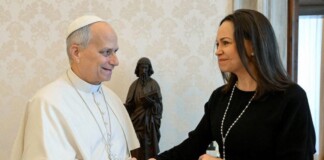 El Papa León XIV recibió en el Vaticano a María Corina Machado