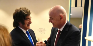 Javier Milei se reunió con Gianni Infantino en Davos