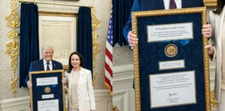 María Corina Machado le regaló su medalla del Premio Nobel de la Paz a Donald Trump